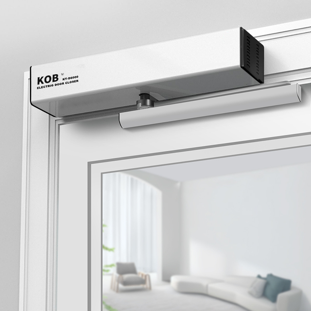 KOB Silent Hydraulic Adjustable Electric Automatic Door Opener & Closer with Push-Pull Unit for Hotel Use 55-100kg Capacity