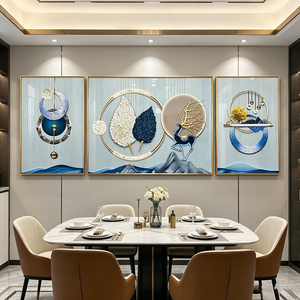 Stampa HD Personalizzata di Fabbrica, Paesaggio Astratto con Alci, Dipinto su Porcellana in Cristallo in 3 Pannelli, Arte da Parete per Soggiorno, Decorazione Casa con Cornice - Product Image 1