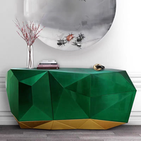 Buffet de luxe italien en bois, meuble de designer moderne pour villa, manoir, salon, appartement, projet de mobilier