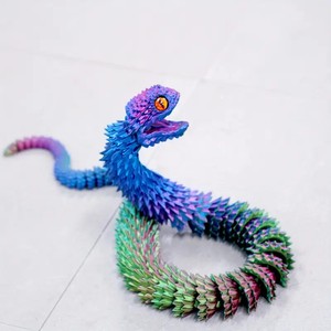 Offre Spéciale – Jouet Serpent Cobra Imprimé en 3D de Haute Qualité, Nouveau Serpent Articulé Réaliste avec Yeux Simulés pour Services de Fabrication Mécanique – Vente en Gros - Product Image 5
