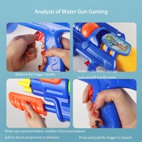 Permainan anak-anak pull-out ransel pistol air mainan luar ruangan musim panas pantai pistol air mainan Musim Panas anak-anak pistol air besar mainan