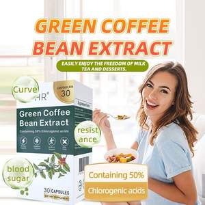 Yeşil Kahve Ekstresi Kapsülleri Klorojenik Asit Kilo Yönetimi Metabolizma Hızlandırıcı Stimüle Edici Olmayan Diyet Takviyesi Kapsül - Product Image 2