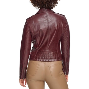 Chaquetas de Cuero Genuino de Alta Calidad para Mujer, Estilo Moderno con Cierre, Color Marrón, Chaquetas para Dama - Product Image 4