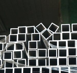 Tubes carrés creux en alliage d'aluminium <span class=keywords><strong>Alu</strong></span> En Aw 6063, utilisation industrielle et décorative, pliage, longueur et épaisseur personnalisées - Product Image 5