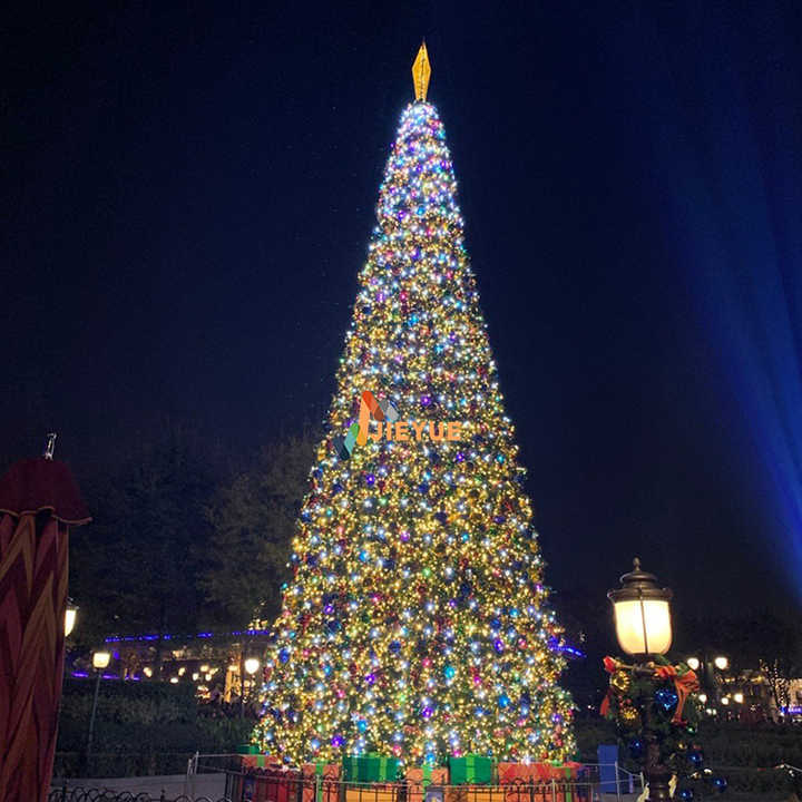 2025 Latest High Quality Outdoor LED Christmas Tree for Parties Weddings Festivals 10m 50m Standalone Large LED Christmas Tree