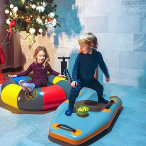 Traîneaux à neige gonflables avec poignées renforcées pour enfants et adultes, jouets d'extérieur pour <span class=keywords><strong>toboggans</strong></span> d'hiver - Product Image 3