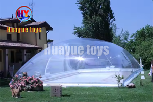 Couverture de piscine gonflable en PVC durable, dôme à bulles gonflable transparent portable, tente de piscine gonflable - Product Image 4