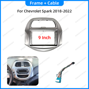 Kit Especial de Panel de <span class=keywords><strong>Radio</strong></span> Estéreo para Auto Android de 9'' con Marco de 2 Din, Cable CANBUS para Chevrolet Spark Beat - Product Image 6