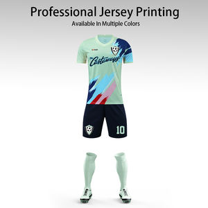 جيرسي كرة القدم ممارسة الكبار الاطفال الجاكار كرة القدم جيرسي في Uniformes De Futbol اللون Verde Y Blanco - Product Image 3