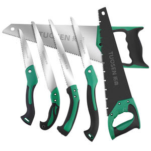 Sierra de mano Tuosen de acero con alto contenido de carbono, verde y negra, plegable, para cortar madera, herramienta de jardinería para podar. - Product Image 1