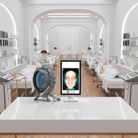 Analyseur de peau facial IA à grossissement 50x, haute définition, stockage cloud illimité, détecteur d'humidité, écran tactile 21,5 pouces pour