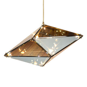 Lustre LED suspendu de design italien avec fer et verre, éclairage de luxe pour salle à manger, hôtel, <span class=keywords><strong>restaurant</strong></span> - Product Image 5