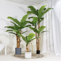 Arbre à bananes artificiel de grande taille, style tropical, en plastique écologique, à poser au sol, ornement de plante verte, aménagement paysager, vente en gros