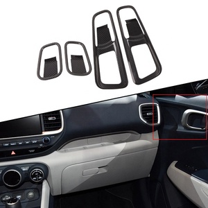 WZXD คาร์บอนไฟเบอร์ ชุดแต่งภายใน ฝาครอบตกแต่ง สติ๊กเกอร์ตกแต่ง อุปกรณ์เสริมสำหรับ Venue 2020 2021 - Product Image 2