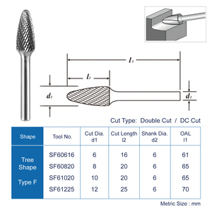 Fraise rotative en carbure de tungstène SF-MX YG8, outil de soudage argenté compatible <span class=keywords><strong>Dremel</strong></span> pour le meulage, le débavurage et la sculpture, marque KTS - Product Image 2