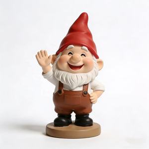 Figura de Gnomo Divertida Pintada a Mano en Poliresina, Estatua de Jardín Creativa Personalizada, Sentada en un Tocón de Árbol, Regalo - Product Image 5