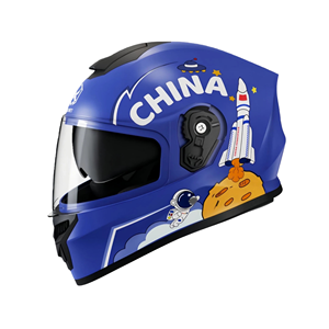Casco de Motocicleta Integral para Niños <span class=keywords><strong>HAD</strong></span>, Homologado por DOT, Doble Visera, Cierre Rápido, Material PP, Unisex, Apto para Todas las Estaciones, 6 Meses - Product Image 1