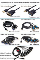 Cable convertidor adaptador personalizado Ftdi Usb Serial de cuatro puertos a Db9 de dos puertos, adaptador de cable