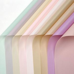 Papier d'emballage pour fleurs de style coréen classique, 56*56,5 cm, imperméable, translucide, couleur unie, pour fleuristes - Product Image 2