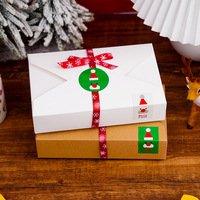 Comercio exterior Nueva caja de regalo de Navidad Embalaje de estilo de sobre de cartón con estampado 2 tipos
