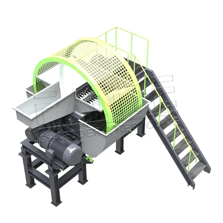 FANTE Heavy Duty Tire Shredder Machine Price Waste Truck Tyre Shredding Machines Cost