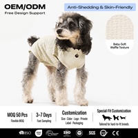 Body sans manches en coton gaufré avec broderie motif chien et fruits, longueur dos réglable, Printemps, OEM ODM