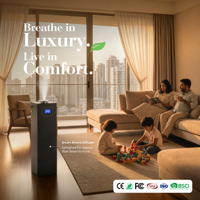 Diffuseur d'arômes d'air commercial HVAC de 500 ml, système de diffusion de parfum sans fil, petit modèle, alimenté par batterie, matériau métallique