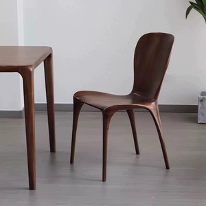 Silla <span class=keywords><strong>Eureka</strong></span> de Madera Maciza con Respaldo Curvo y Encaje de Espiga y Mortaja para Comedor, Sala de Estar u Oficina - Product Image 4