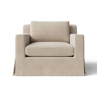 Canapé simple de luxe en tissu ébène, mobilier moderne et luxueux, design de mobilier chaleureux et élégant