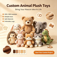 Jouets en peluche de 8 pouces en gros, modèles variés à bas prix, poupées mignonnes pour machine à griffes, jouets animaux, quantité minimale de commande