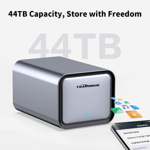 Transblue 2 Vịnh <span class=keywords><strong>RAID</strong></span> nhôm 3.5 "SATA <span class=keywords><strong>HDD</strong></span> / SSD bao vây 3.5 <span class=keywords><strong>HDD</strong></span> nhà ở bên ngoài bao vây cho máy tính - Product Image 4