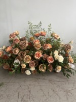 B0812 80cm Künstliche Burgunderrote Hortensien-Blumenarrangements aus Seide für Hochzeiten, Geburtstage und Veranstaltungsdekoration