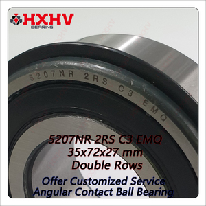2RS 5207NR C3 <span class=keywords><strong>emq</strong></span> ขนาด35x72x27มม. hxhv ตลับลูกปืนเชิงมุมสองแถวมีความแม่นยำ P6เหล็กโครเมี่ยมแหวนสแน็ป - Product Image 5