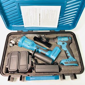 Set of 2pcs Power Tools 20V Lithium Battery Brushless <b>Angle</b> C01 Cordless Drill <b>Screwdriver</b> Combination Tool Set - Product Image 1