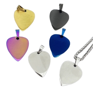 Pendentif Guitare Vierge en Gros Or Noir Bleu Arc-en-ciel Couleurs Variées Breloque DIY - Product Image 1