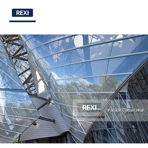 Mur-rideau extérieur commercial et résidentiel, centres commerciaux, hôtels, complexes mixtes - Façade en verre de devanture de magasin en aluminium durable - Product Image 6
