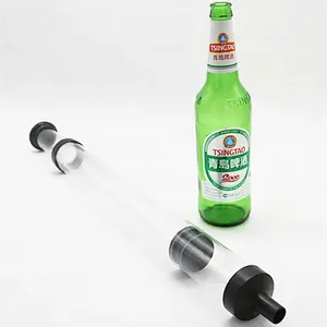 Bongs-Jeringa de plástico de alta calidad, para cerveza, chug, con etiqueta privada