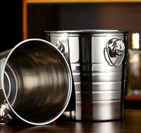 Ventes directes du fabricant Design classique Bar extérieur en métal Baril de vin de haute qualité 3L Visage humain Singe Double anneau Parties de glace