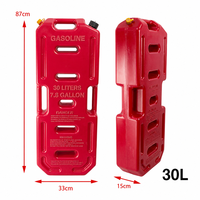 Bidon d'essence portable CARFU en PE haute résistance, réservoir de carburant de secours tout-terrain, montable, anti-fuite