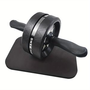Rouleau de roue automatique pour équipement de fitness vert noir de haute qualité pour abdominaux avec genouillère - Product Image 3