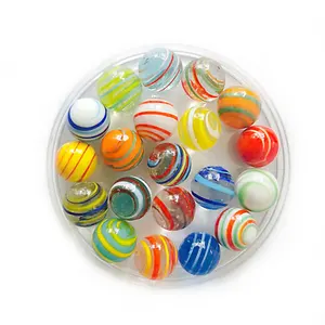 Balles de jeu colorées faites à la main jouets en marbre de verre