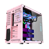 Boîtier PC Gaming Rose SNOWMAN, livraison directe usine, format Mid-Tower, faible MOQ, ATX avec USB 2.0/3.0