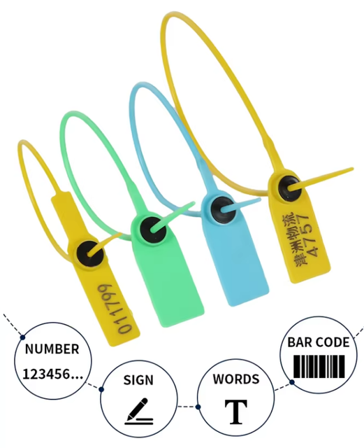 Shipping Security Disposable Plastic Seal with Serial Number Safety Container Seal Lock