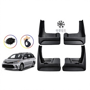Guardabarros para Toyota Sienna 2018-2021, deflectores de plástico negro para neumáticos, para transmisión automática AT - Product Image 5