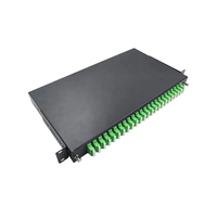 KEXINT ODF 24 puertos 4 vías LC/APC adaptador 96 núcleos fibra óptica Patch Panel con adaptador Cable Marco de distribución de fibra