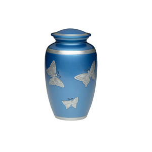 Urnas de cremación y recuerdo de metal con estructura de diseño elegante Talla de mariposa Urnas de cenizas funerarias llamativas al precio más bajo - Product Image 4