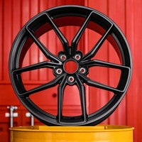 Rines de Aleación Forjados Monobloque de Estilo JDM Premium, Color Negro Mate, Multirradio, Cóncavos Profundos, para Autos de Pasajeros Nismo