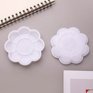 <span class=keywords><strong>Palette</strong></span> humide en plastique en forme de fleur personnalisée de <span class=keywords><strong>petite</strong></span> taille 8.5CM pour la peinture pour les peintures à l'huile acryliques d'<span class=keywords><strong>aquarelle</strong></span> - Product Image 5