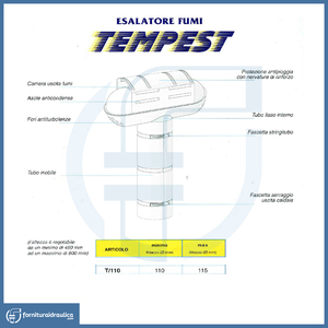 Válvula de Ventilación Ajustable de 110-115 mm para Calderas Tempest, Pieza Esencial para una Ventilación Eficiente - Product Image 2