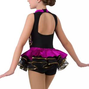 Costumes de <span class=keywords><strong>danse</strong></span> Performance Girls Spandex Jazz Dance Shorts Tutu Nylon Spandex Adult <span class=keywords><strong>Cabaret</strong></span> Western Lyrical Dress Dance Costumes - Product Image 6
